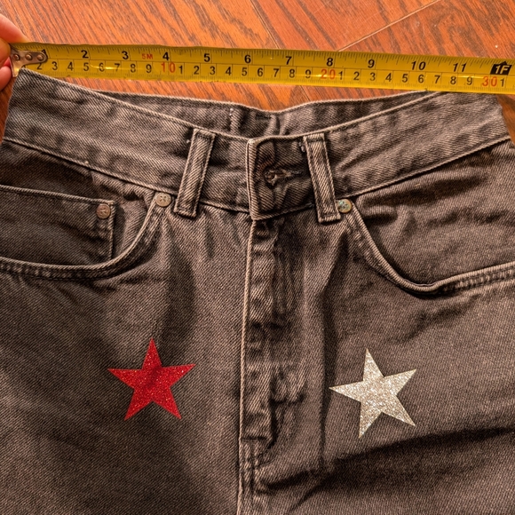 The Ragged Priest Black Jeans Colorful Stars Sz 24 - Picture 9 of 9